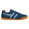 Gola Classics Men's Harrier Suede Trainers - Navy/Iceberg/Moody Orange