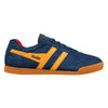 Gola Classics Men's Harrier Suede Trainers - Navy/Sun/Red