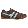 Gola Classics Baskets Harrier en daim pour hommes - Brun/Bleu pâle