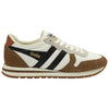Gola Classics Baskets Daytona Chute pour hommes - Blanc cassé/Tabac/Noir