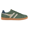 Gola Classics Men's Equipe II Suede Trainers - Dark Khaki/Bone/Navy