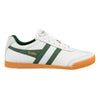 Gola Classics Men's Harrier Leather Trainers - White/Green/Green