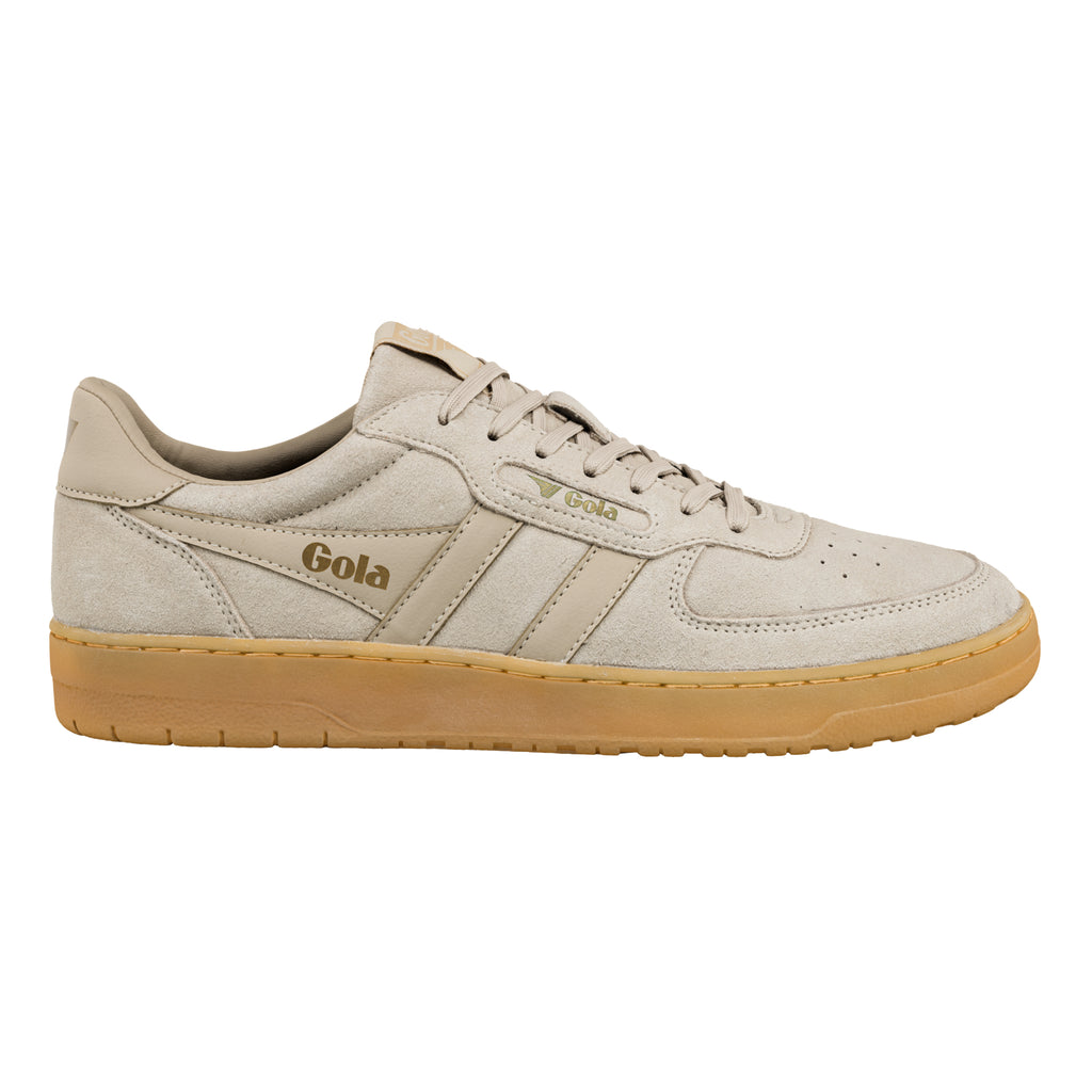 Gola Classics beige suede trainer with gum sole