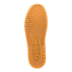 Underside of a brown shoe with a Gola logo