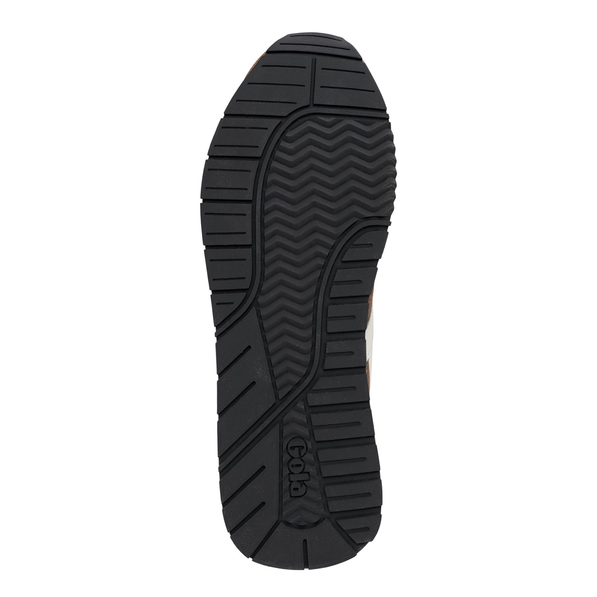 Black rubber trainer sole with Gola branding