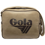 Gola Classics tan shoulder bag with brown trim and logo