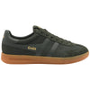 Gola Classics Herren-Cyclone-Marque-Turnschuhe - Dunkel Khaki/Gum