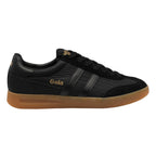 Gola Classics black woven trainer with gum sole