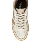 Gola Grandslam Classic trainers in off-white with brown trim