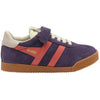 Gola Classics Elan-Strap-Sneaker für Kinder - Pflaume/Koralle/Kreide-Rosa