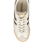 Gola Harrier trainers in off-white and brown