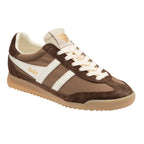 Gola men's Harrier trainer in brown and off-white