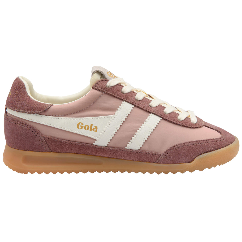 Gola Orchid Platform trainers in pink and white with a gum sole