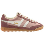 Gola Orchid Platform trainers in pink and white with a gum sole