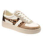Gola women's trainer with leopard print side panels