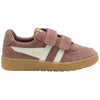 Gola Classics Hawk Wildleder-Sneaker für Kinder - Braunrose/Gebrochenes Weiß/Gum