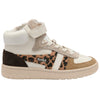 Gola Classics Kids' Talon Safari Trainers - Off White/Light Caramel/Leopard/Mocha
