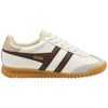 Gola Classics Torpedo-Sneaker für Damen aus Leder - Gebrochenes Weiß/Dunkelbraun/Gold