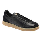 Black Gola trainer with a tan sole