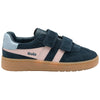 Gola Classics Kids' Viper Strap Trainers - Navy/Chalk Pink/Air/Gum