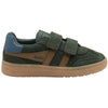 Gola Classics Kids' Viper Strap Trainers - Dark Khaki/Tobacco/Moonlight/Gum